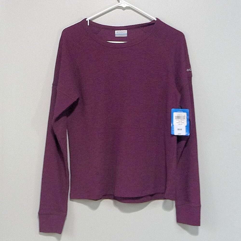 Columbia Pine Peak Long Sleeve Thermal Burgundy